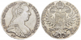 HOLY ROMAN EMPIRE. Maria Theresia.(1740-1780).Günzburg.Reichstaler.

Obv : M THERESIA D G R IMP HU BO REG.
Diademed, veiled and draped bust right.

Re...