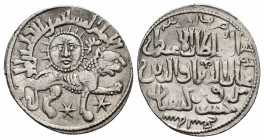 SELJUQ of RUM.Kaykhusraw II.(1211-1220).Konya.AH 639.Dirhem.

Obv : Lion advancing right, three stars around, above, personification of sun above.
...