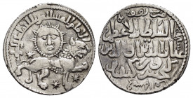 SELJUQ of RUM.Kaykhusraw II.(1211-1220).Konya.AH 641.Dirhem.

Obv : Lion advancing right, three stars around, above, personification of sun above.
...