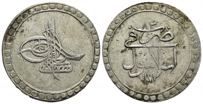 OTTOMAN EMPIRE.Mustafa III.(1757-1774).Islambol.1171/83 AH.40 Para.

Obv : Tugra...