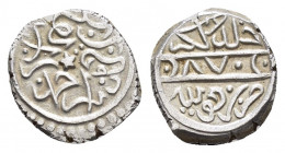 KARAMANID.Pir Ahmad.(1464-1466).Akce.

Obv : Arabic legend.

Rev : Arabic legend.

Condition : Good very fine.

Weight : 0.91 gr
Diameter : 10 mm