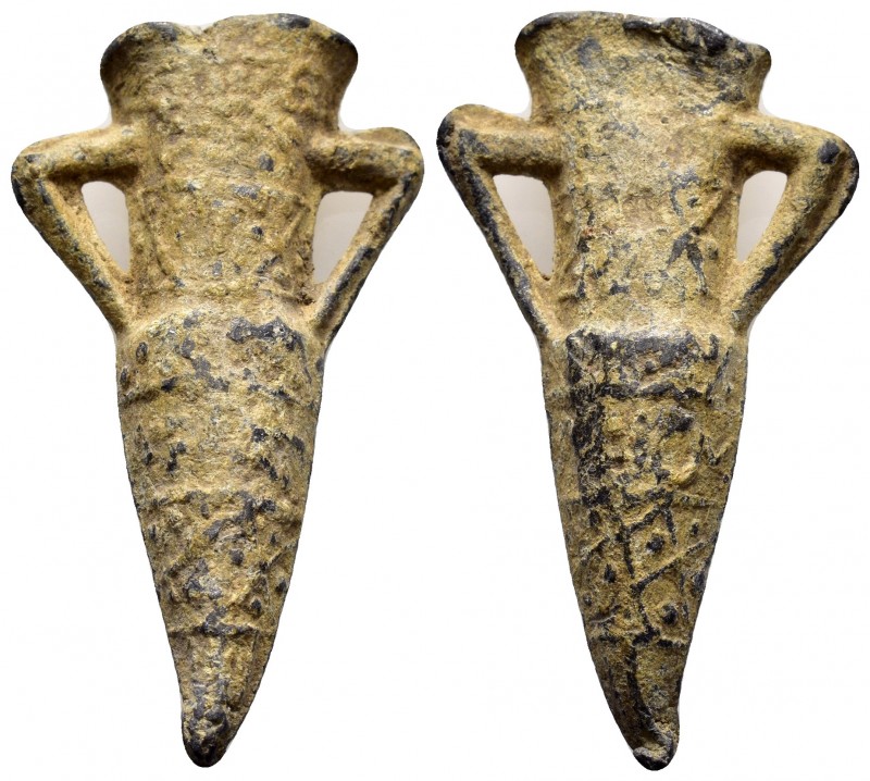 BYZANTINE PILGRIM AMPULLAE.(13th-15th century).Lead.

Condition : Nice green p...