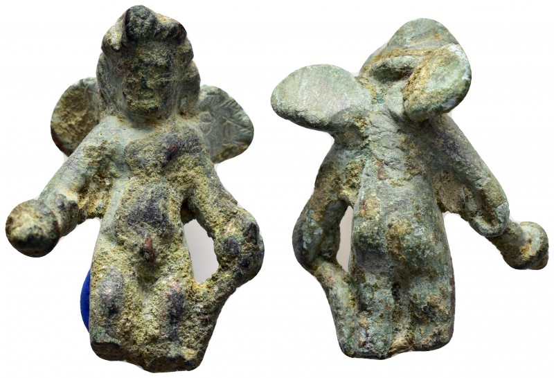 ANCIENT ROMAN BRONZE EROS STATUETTE.(1st-2nd century).Ae.

Condition : Nice gr...