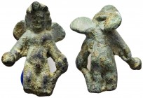 ANCIENT ROMAN BRONZE EROS STATUETTE.(1st-2nd century).Ae.

Condition : Nice green patina.Good very Fine.

Weight : 31.4 gr
Diameter : 41 mm