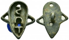 BYZANTINE EMPIRE.BREAD STAMP.(8th-10th century).Ae.

Condition : Nice green patina.Good very Fine.

Weight : 21.8 gr
Diameter : 44 mm