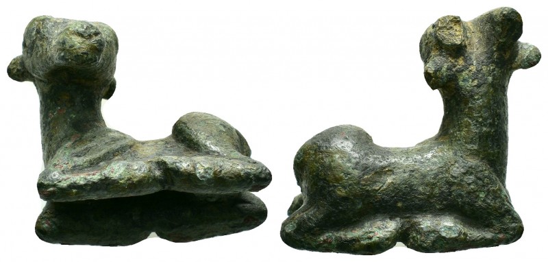 ANCIENT ROMAN BRONZE STATUETTE.(1st-2nd century).Ae.

Condition : Nice green p...