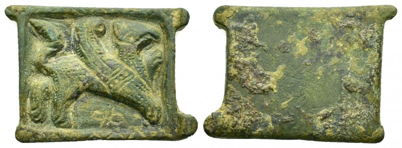 ROMAN BRONZE MILITARY BUCKLE.(1st-2nd century).Ae.

Condition : Nice green pat...