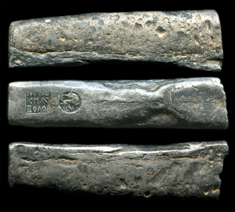 Russia Poltina MIKULINA 1371 - 1390
Silver 94,03 g.; полтина новгородского рубл...