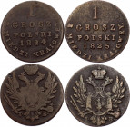 Russia - Poland 1 Grosz Polski 1824 - 1825 IB
Bit# 900, 904; Copper; VF-XF