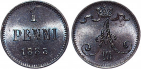 Russia - Finland 1 Penni 1883
Bit# 251; Copper; UNC