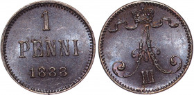 Russia - Finland 1 Penni 1888
Bit# 253; Copper; AUNC