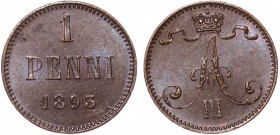 Russia - Finland 1 Penni 1893
Bit# 256; Copper; AUNC