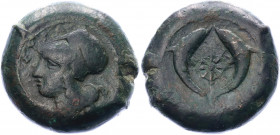 Ancient Greece Sicily, Syracuse Dionysios II Æ Drachm 375 - 344 BC
CNS II, 62-9; SNG ANS 455-469; HGC 2, 1436; Bronze 30.73 g.; Dionysios I (405-367 ...
