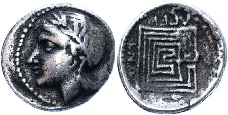 Ancient Greece Crete Knossos AR Hemidrachm 300 - 270 BC R
Svoronos 91; Silver 2...