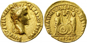 Roman Empire Augustus AV Aureus 2 BC - 4 AD
RIC 206; BMCRE 515; Calicó 176; Lyon 81; BN 1648; Gold 7.80 g., 20 mm; Augustus (27 BC - AD 14); Obv: CAE...