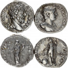 Roman Empire 2 x Denarius 106 -180 AD, Marcus Aurelius & Trajan
Silver; Vatious Conditions