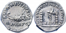 Roman Empire Marcus Aurelius with Lucius Verus AR Denarius 161 - 169 AD
BMC 501; Cohen 83; RIC 443; Silver 3.24 g.; Marcus Aurelius (161-180); Restit...