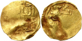 Mongol Empire AV Dinar 1206 - 1227 (ND) Genghis Khan
Gold 2.28 g.; Genghis Khan (1206-1227); Very Rare; VF+