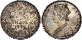 British India 1 Rupee 1890 B
KM# 492; Victoria; XF+