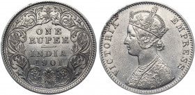 British India 1 Rupee 1901
KM# 492; Silver 11.67g; XF/AUNC