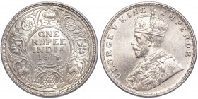 British India 1 Rupee 1919 C
КМ# 524; Silver 11.65 g.; Mint luster; UNC