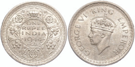 British India 1 Rupee 1944 L
КМ# 557; Silver 11.57 g.; Mint luster; АUNC