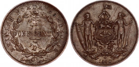 British North Borneo 1 Cent 1888 H
KM# 2; XF+