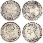Hong Kong 2 x 10 Cents 1893 - 1900
KM# 6; Silver; Victoria; XF