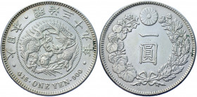 Japan 1 Yen 1906
Y# A25.3; Silver 26.90 g.; AUNC