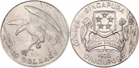 Singapore 10 Dollars 1973
KM# 9.2; Silver; UNC