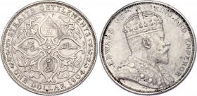 Straits Settlements 1 Dollar 1904
KM# 25; Silver; Edward VII; XF