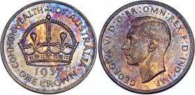 Australia 1 Crown 1937
KM# 34; Silver; Coronation of King George VI; AUNC/UNC with beautiful toning