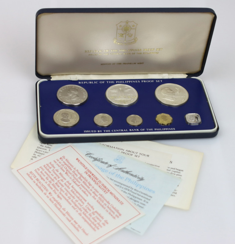 Philippines Annual Coin Set 1978
KM# PS12; With Silver, Proof; With original bo...