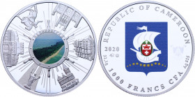 Cameroon 1000 Francs 2020 ММД
Silver (.925) 31.10 g.; Kaliningrad; Obv: Colour Image of the modern coat of arms of the city, as well as the name of t...