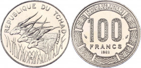 Chad 100 Francs 1982
KM# 3; Nickel; UNC