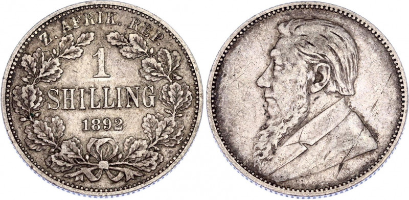 South Africa 1 Shilling 1892
KM# 5; Silver; XF