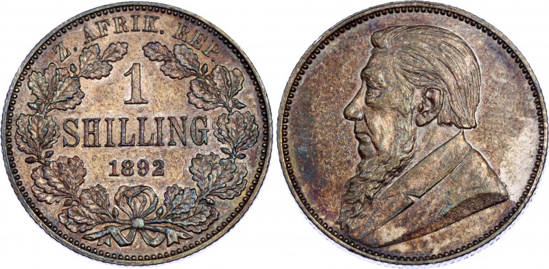 South Africa 1 Shilling 1892
KM# 5; Silver; XF+/AUNC- with nice toning