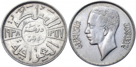 Iran 50 Fils 1938 AH 1357
KM# 104; Silver 9.00g.; Ghazi I; XF-AUNC