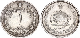 Iran 1 Rial 1934 AH 1313
KM# 1129; Silver; Rezā Pahlavī; AUNC