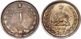 Iran 1 Rial 1934 AH 1313
KM# 1129; Silver; Rezā Pahlavī; UNC