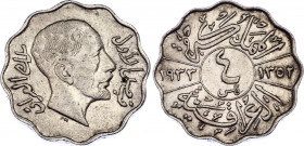 Iraq 4 Fils 1933 AH 1352
KM# 97; Faisal I; XF+