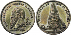Germany - Empire Bavaria Luitpold Brass Medal 1888
Brass 7.44 g.; Prinzregent Luitpold (1886-1912); Obv.: LUITPOLD PRINZ - REGENT V. BAYERN. Bust l.,...