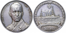 Germany - Empire Emden Silver Medal "Captain of the cruiser "Emden I" Karl von Müller" 1914
Zetzmann 4051; Silver 18.10 g., 33 mm; by C. Lauer; Obv: ...