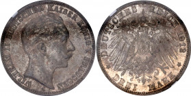 Germany - Empire Prussia 3 Mark 1912 A NGC AU 58
KM# 527; J# 103; Wilhelm II; Silver; UNC