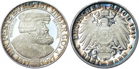 Germany - Empire Saxony-Albertine 3 Mark 1913 (1992) E Restrike
KM# 1276; J# 141; Silver 17.00 g.; Friedrich August III; 400 Years of Reformation; Mi...