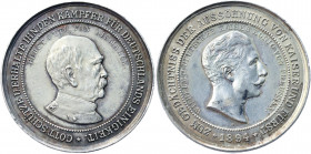Germany - Empire Silver Medal "Reconciliation of Bismarck with Wilhelm II" 1894
Bennert 122; Müller 117; Marienburg 7532; Silver 14.30 g., 35.7 mm; O...