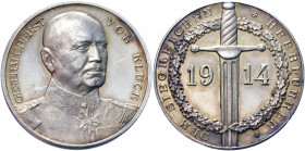 Germany - Empire Silver Medal "General Alexander Heinrich Rudolph von Kluck" 1914
Zetzmann 4049; Silver 17.98 g., 33.4 mm; by Lauer; Obv: Uniformed b...