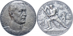 Germany - Empire Silver Medal "General Field Marshal Herzog Albrecht von Württemberg" 1916
Zetzmann 4144; Silver 18.12 g., 34 mm; by Hummel/Lauer; On...