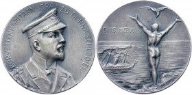 Germany - Empire Silver Medal "Captain of the auxiliary cruiser "Möwe" Graf zu Dohna Schlodien" 1917 (ND) R
Zetzmann 4155 R; Silver 15.85 g., 34 mm; ...
