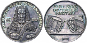 Germany - Weimar Republic Silver Medal "400th Anniversary of the Albrecht Durer's Death" 1928
Erlanger 994; Silver 24.72 g., 36 mm; by J. Gebhart; Ob...